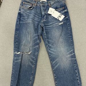 Zara ripped slim jeans